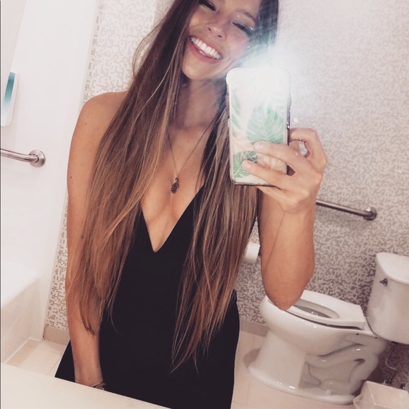 Black high low formal dress - Picture 5 of 8